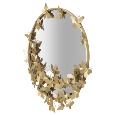 LUSTRO FARFALLE Okrągłe 74X4X75 cm (Lustro Ø 60 cm)